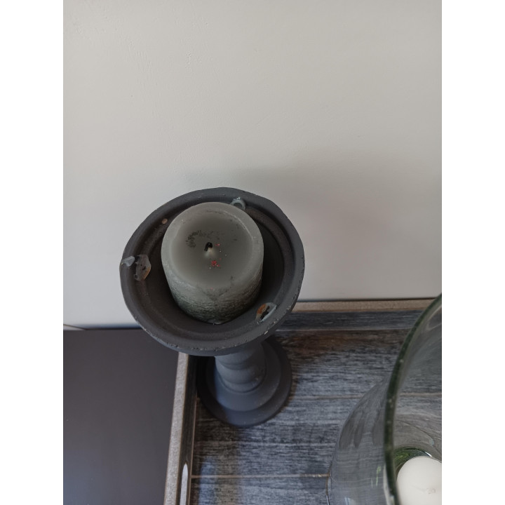 Decoratieset dienblad kandelaren en windlicht