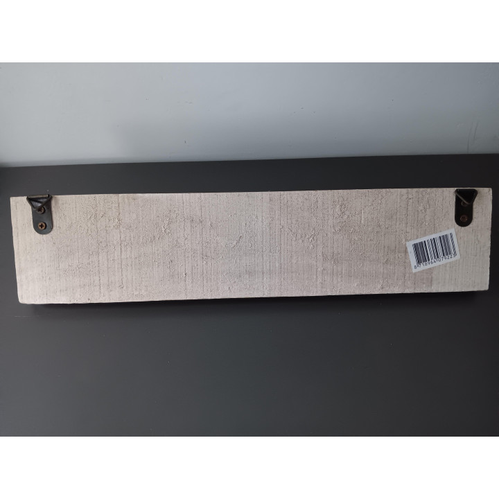 Houten kapstok met 3 metalen haken