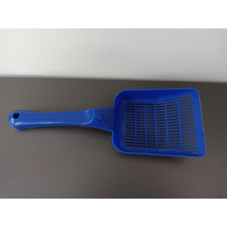 Kattenbakschep blauw kunststof