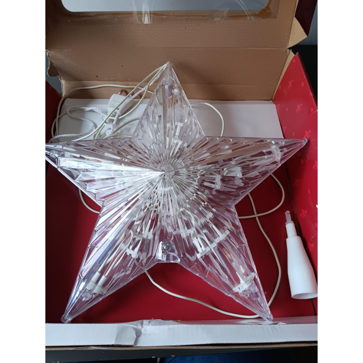 Verlichte kerstster 35 lampjes 30 cm