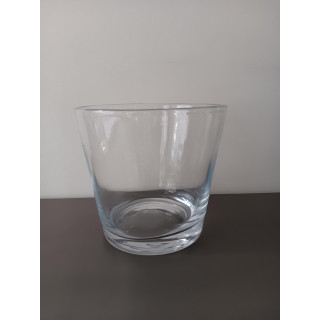 Glazen waxinelichthouder transparant 8,5 cm