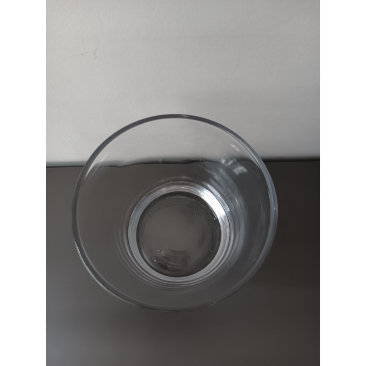 Glazen waxinelichthouder/decoratief glas transparant