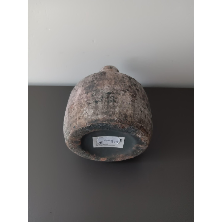 Decoratief klein vaasje grijs