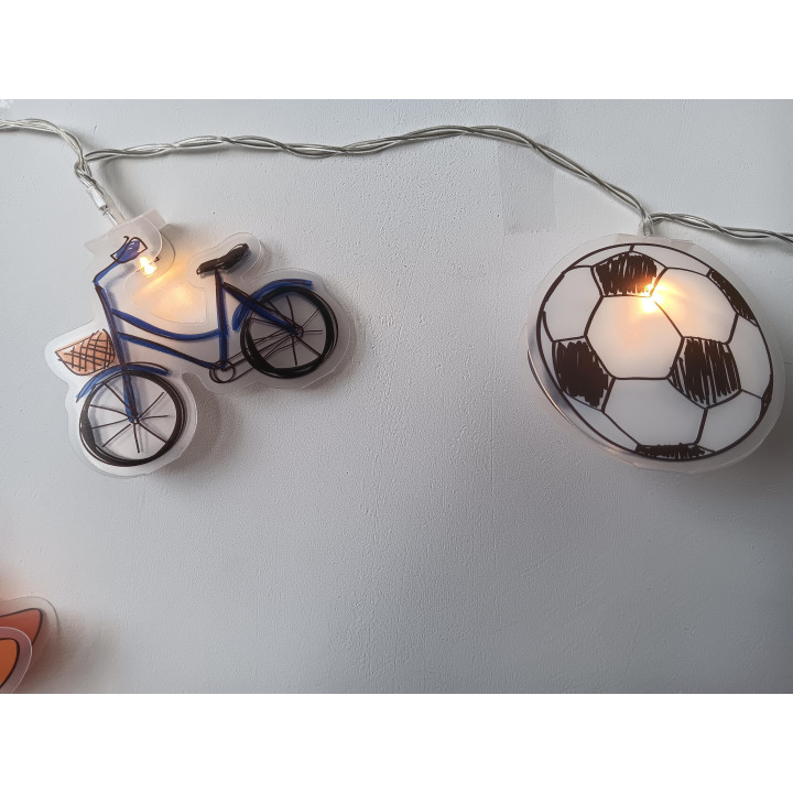 LED lichtslinger voetbal fiets klomp 2 meter
