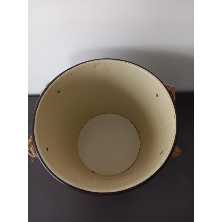 Metalen Fresh Farm House Bloemenemmer met Touwhengsels