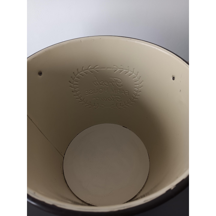 Metalen Fresh Farm House Bloemenemmer met Touwhengsels