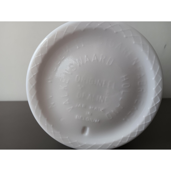 Vintage Willem II tabakspot opaline melkglas