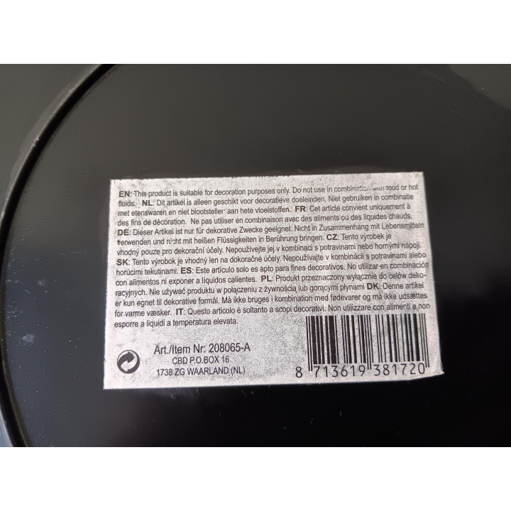 Goudkleurige decoratieve schaal