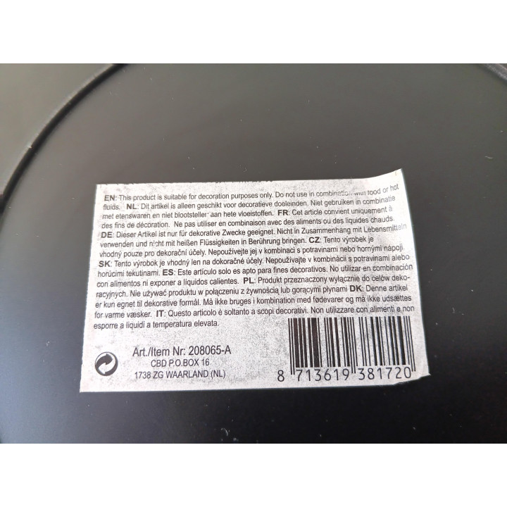 Goudkleurige decoratieve schaal