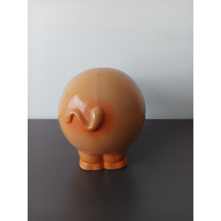 Spaarvarken keramiek met stop bruin varkentje