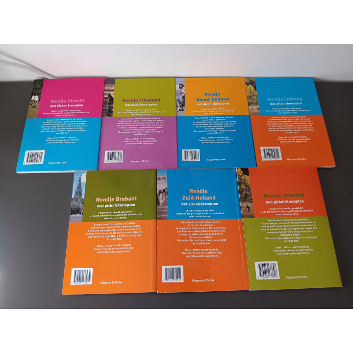 Set van 7 boeken – Rondje Nederland met picknickrecepten