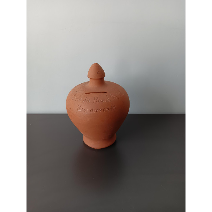 Terracotta spaarpot handgemaakt | Angelique’s Kringloop