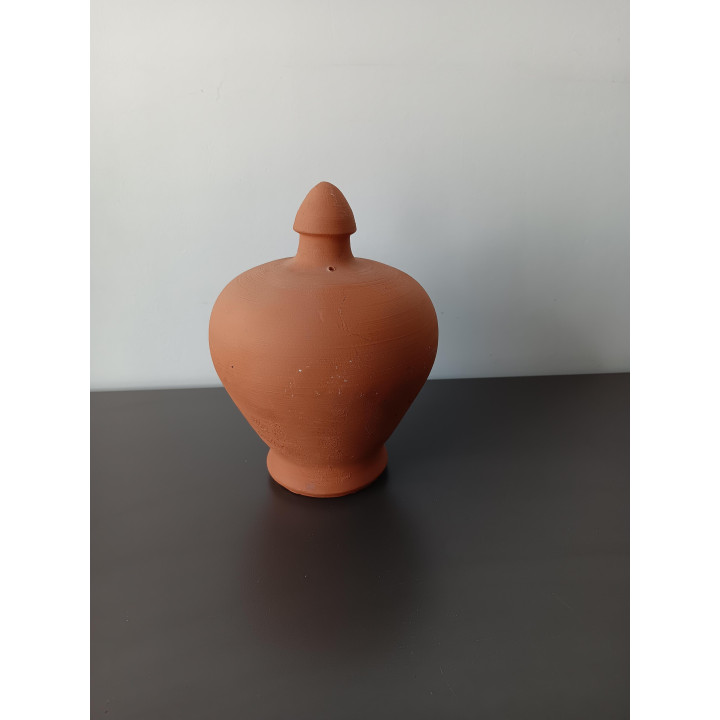 Terracotta spaarpot handgemaakt | Angelique’s Kringloop