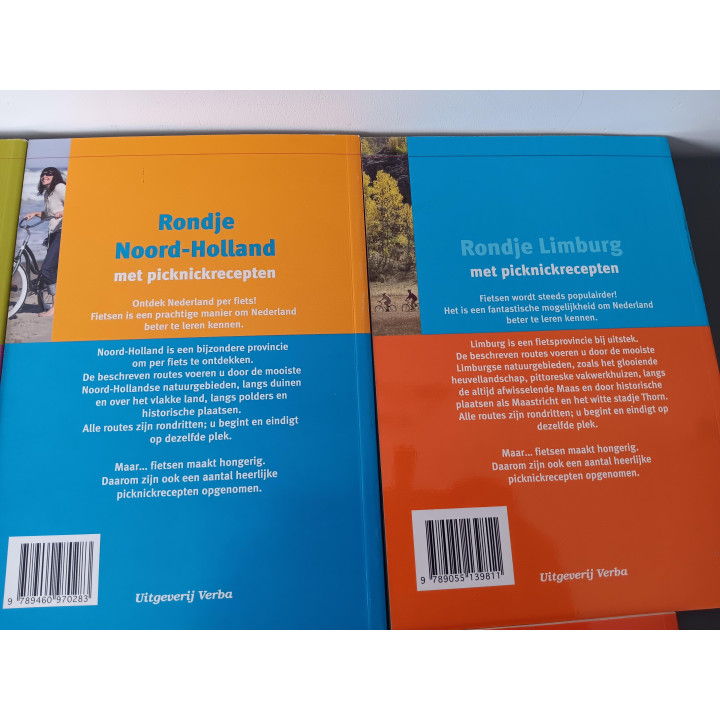 Rondje Nederland 7 fietsboekjes met 90 fietsroutes