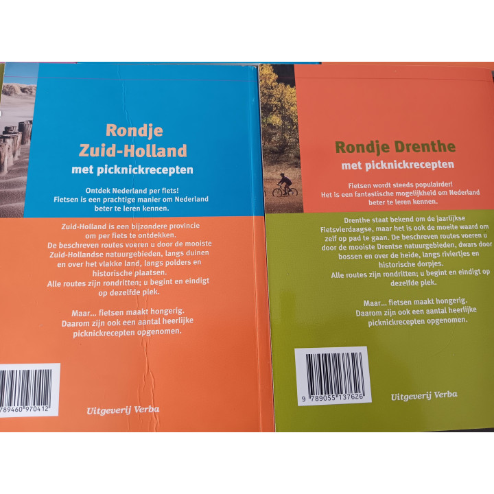 Rondje Nederland 7 fietsboekjes met 90 fietsroutes