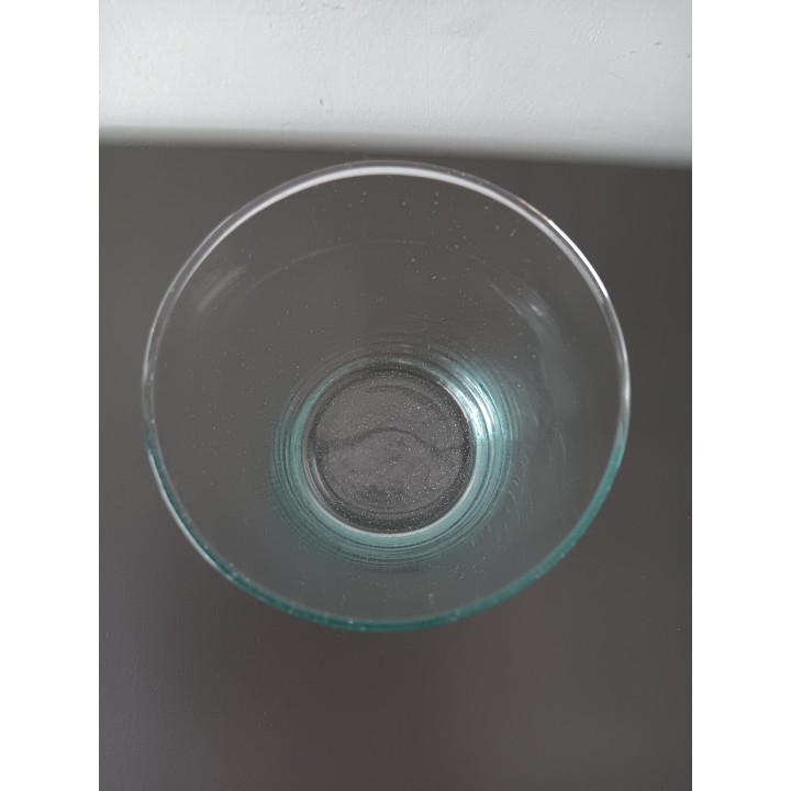 Glazen potje vaasje van helder glas 10 cm