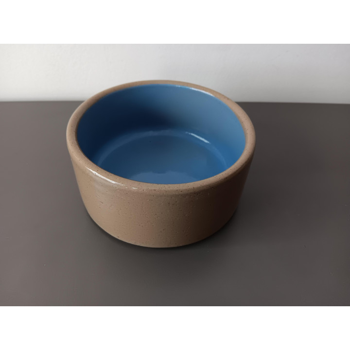 Keramisch schaaltje met blauwe binnenkant