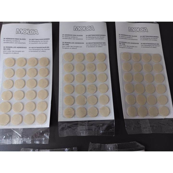 Molca hechtwasschijfjes voor kaarsen set van 5 verpakkingen