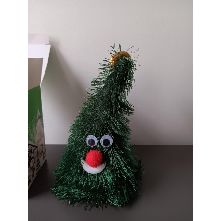 Grappige kerstboom decoratie met geluid en beweging