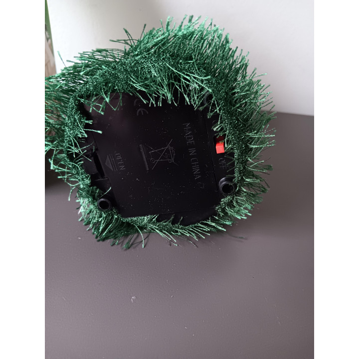 Bewegende kerstboom met geluid op batterijen 15 cm