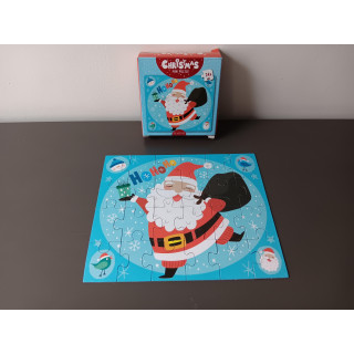 Christmas mini puzzel Kerstman 24 stukjes