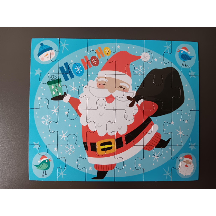 Christmas mini puzzel Kerstman 24 stukjes