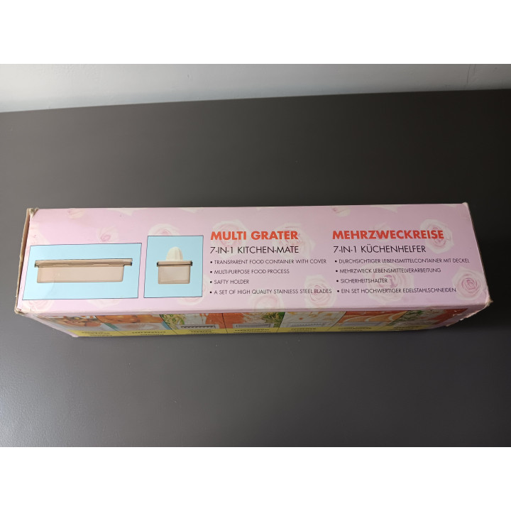 7-in-1 keukenrasp set met opvangbak | Angelique’s Kringloop