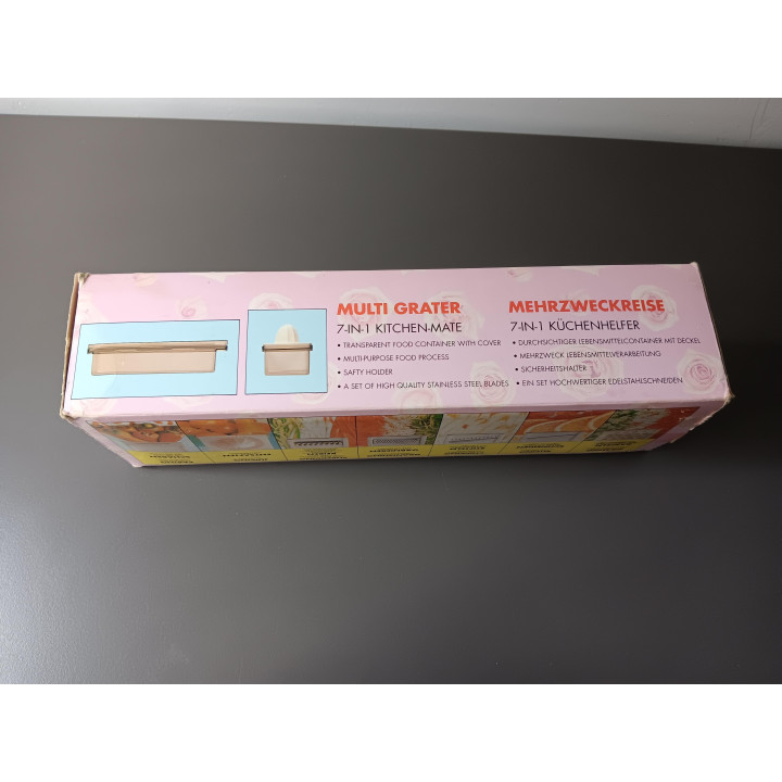 7-in-1 keukenrasp set met opvangbak | Angelique’s Kringloop