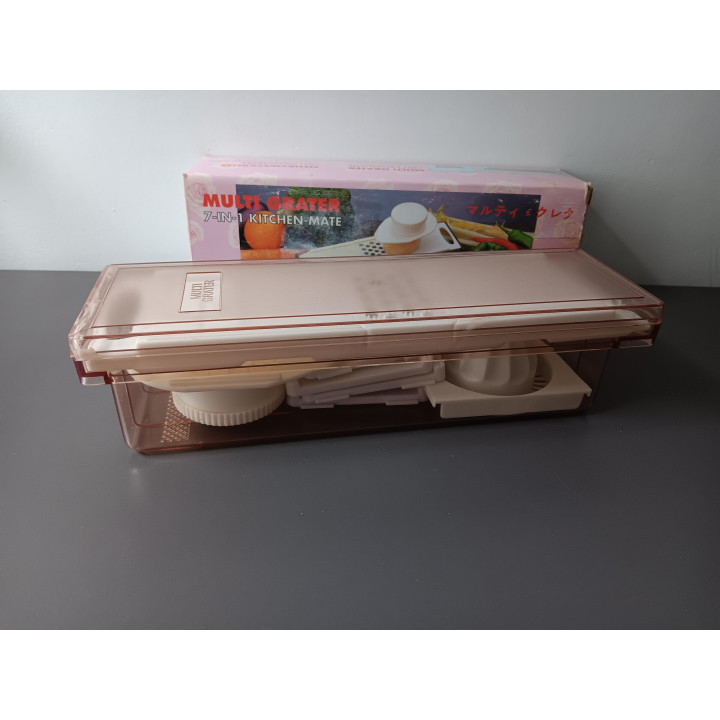 Multi Grater 7-in-1 keukenrasp met opvangbak