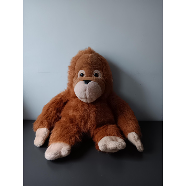 Grote pluche aap knuffel bruin