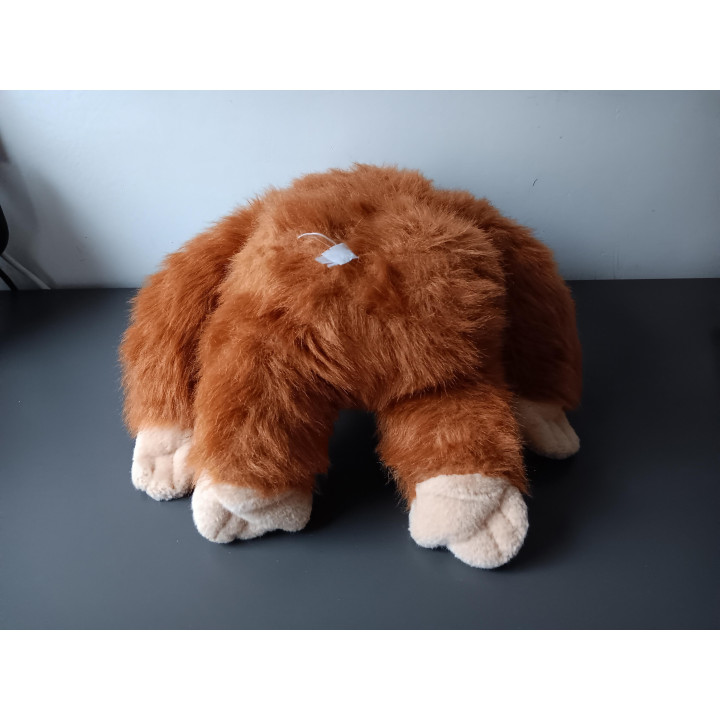 Grote pluche aap knuffel bruin 34 cm