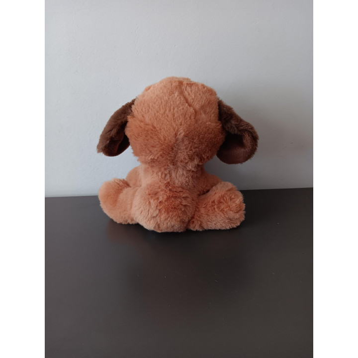 Pluche hondje met hartje knuffel 14 cm | Angelique's Kringloop