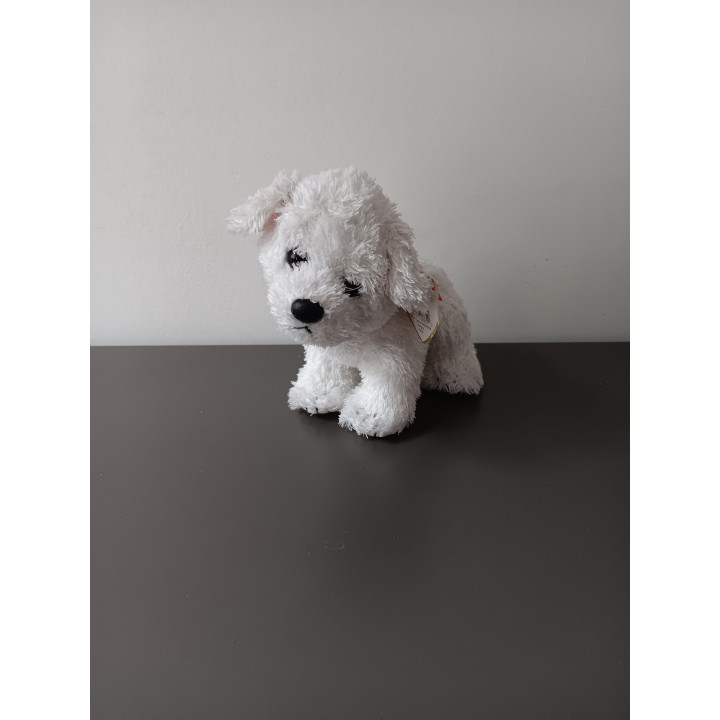 TY Beanie hondje wit knuffeltje