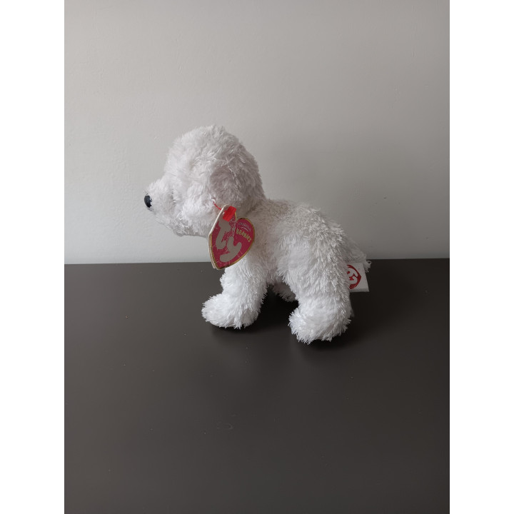 TY Beanie hondje wit knuffeltje