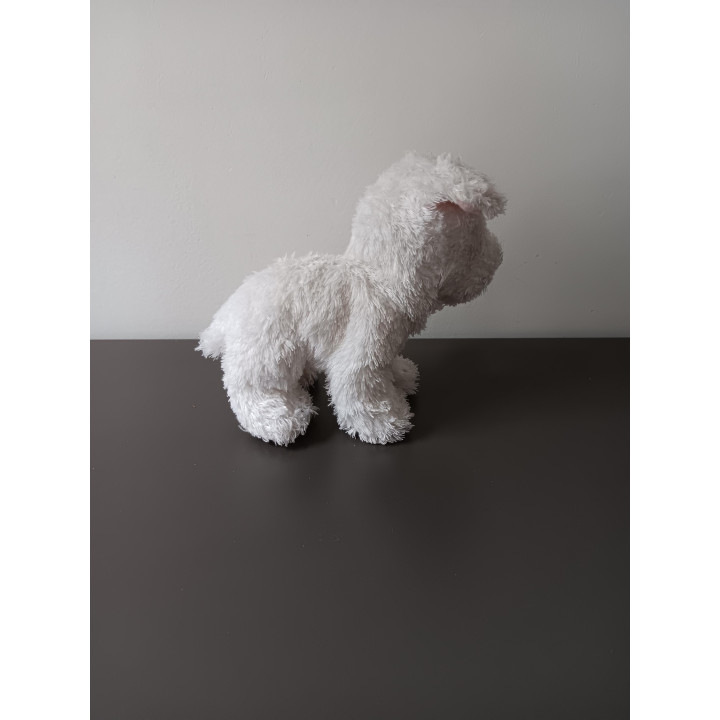 TY Beanie hondje wit knuffeltje