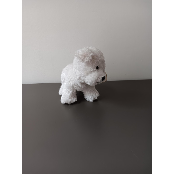 TY Beanie hondje wit knuffeltje