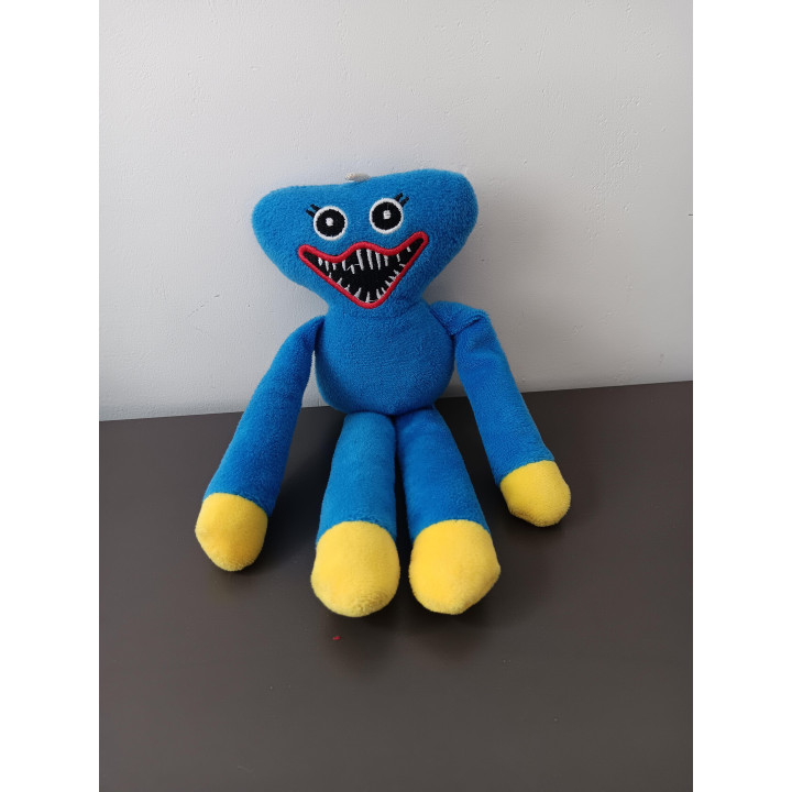 Huggy Wuggy knuffel blauw met lange armen en benen