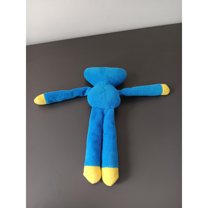 Huggy Wuggy knuffel blauw met lange armen en benen