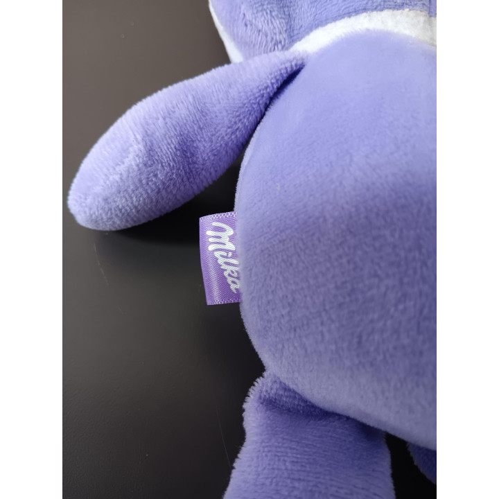 Milka paashaas knuffel paars 30 cm