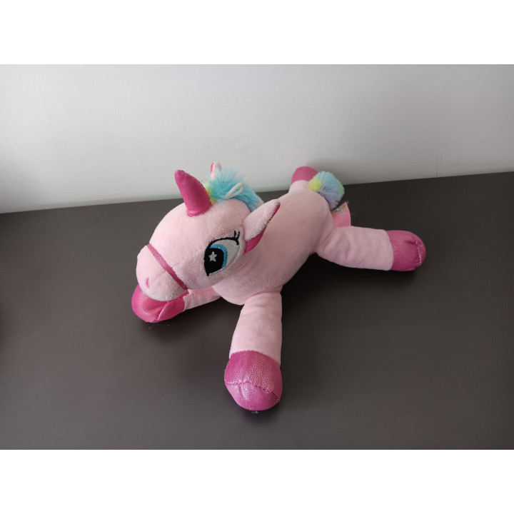 Unicorn Land eenhoorn knuffel roze 25 cm