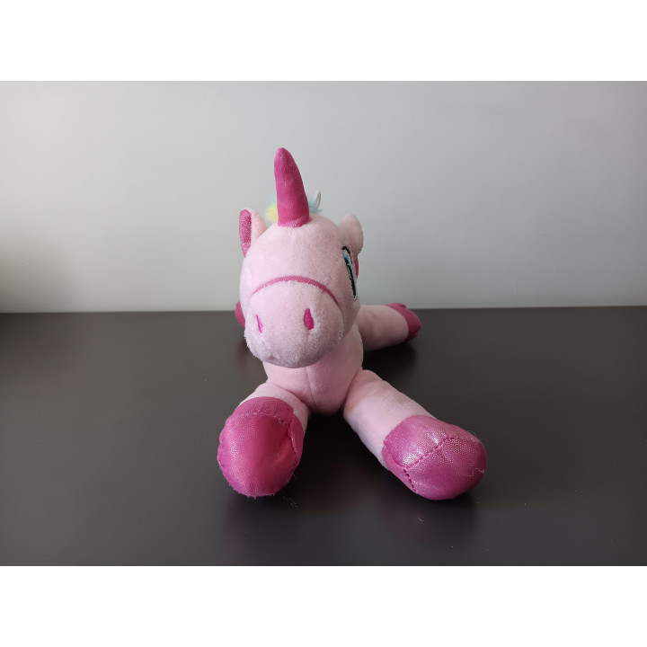 Unicorn Land eenhoorn knuffel roze 25 cm