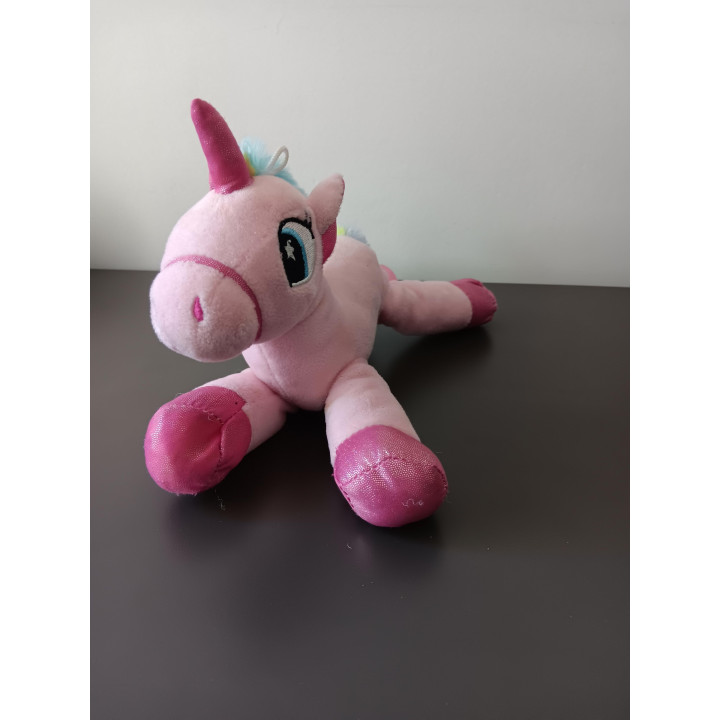Unicorn Land eenhoorn knuffel roze 25 cm