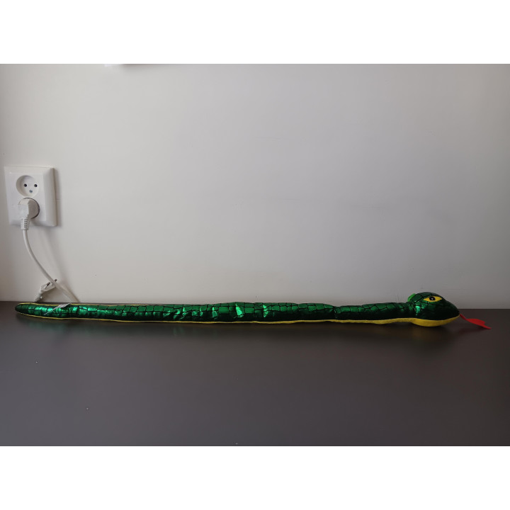 Slangenknuffel groen/geel
