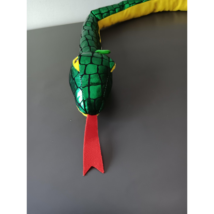 Slangenknuffel groen/geel