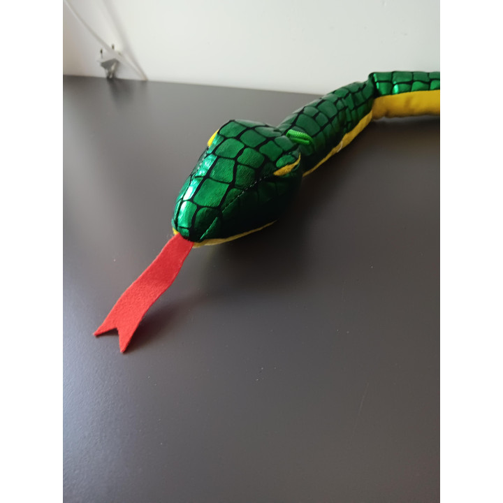 Slangenknuffel groen/geel