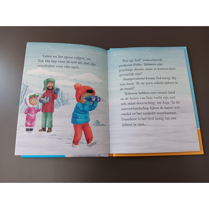 De Boomtop Tweelingen avonturen in de wildernis De tweelingen volgen een ijsbeer