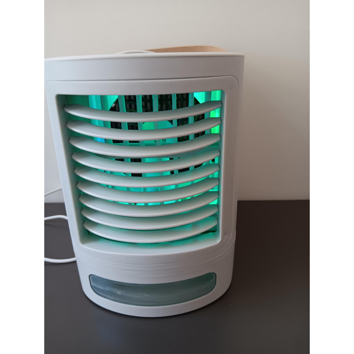 Compacte USB aircooler luchtkoeler met watertank en sfeerverlichting