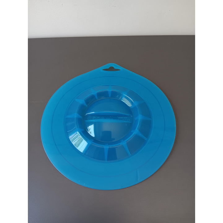 Kunststof afdekdeksel voor schaal of kom met handgreep