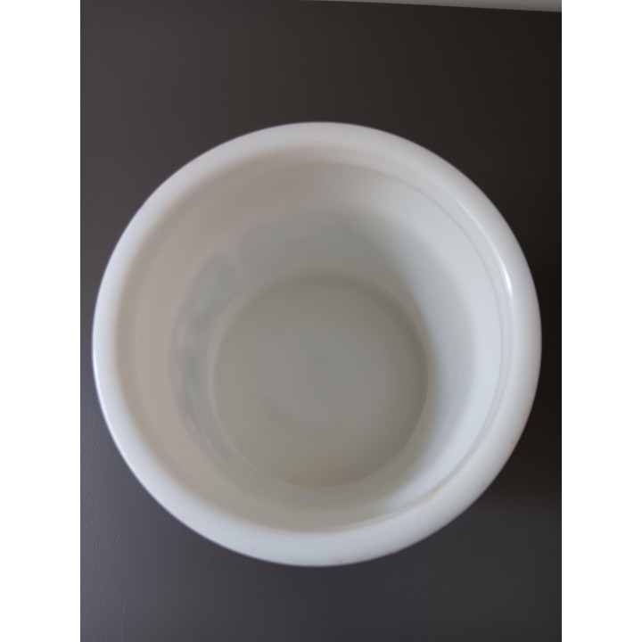 Vintage melkglas Opaline tabakspot Willem II Valkenswaard Holland