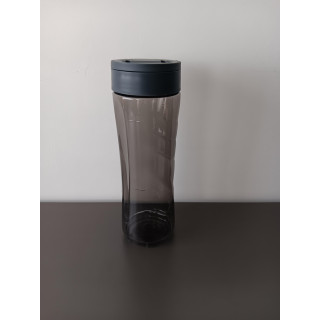 Curver drinkbeker to go 600 ml grijs rookglas